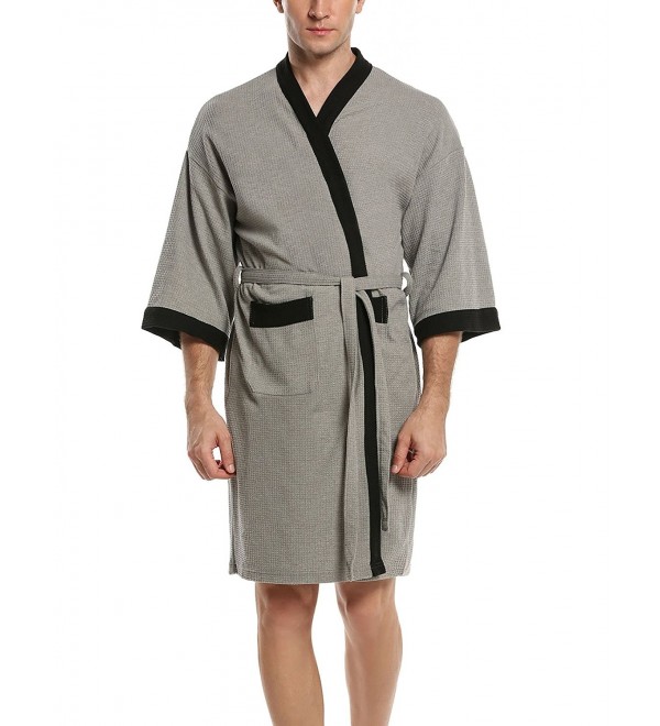 HOTOUCH Sleepwear Lightweight Short Bathrobe