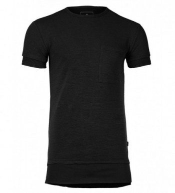 Relaxed Longline Ribbed Crewneck T shirt
