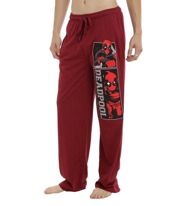 Deadpool Marvel Lounge Burgundy Bottoms