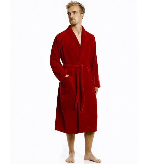 Leveret Mens Fleece Robe Size