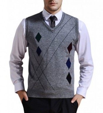 Zicac Rhombus Knitwear Sweater Waistcoat