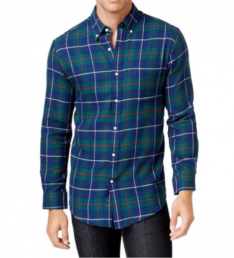 John Ashford Flannel Plaid Button Down