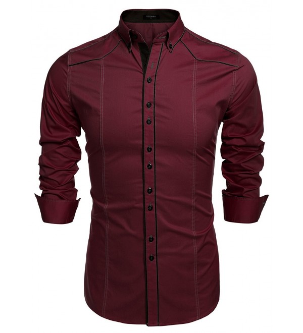 JINIDU Button Dress Casual Shirts