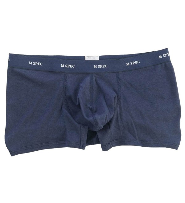 Men's 3D-Crotch Breathable/Comfortable Lowrise Boxer Briefs - Navy Blue ...