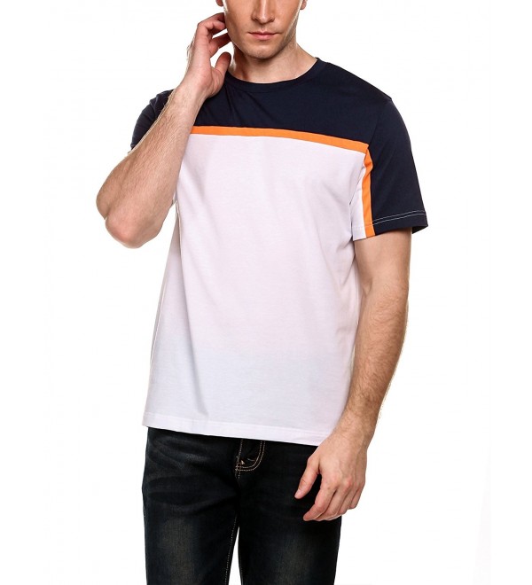 Men T Shirt Summer Casual Short Sleeve Tee Shirts Lightweight Cozy Top ...