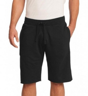 District Elastic Waistband Fleece Short_Black_L