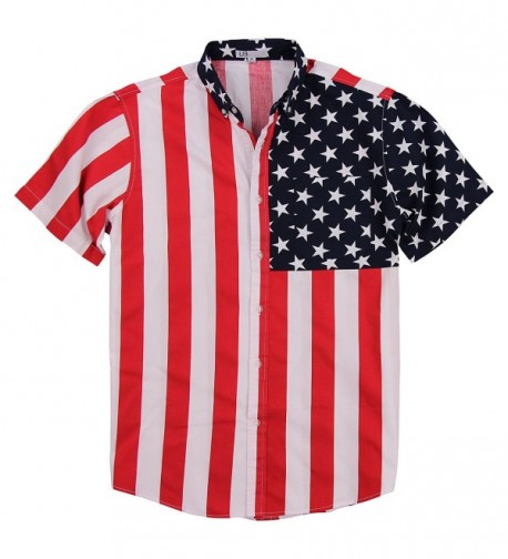 american flag collared shirt