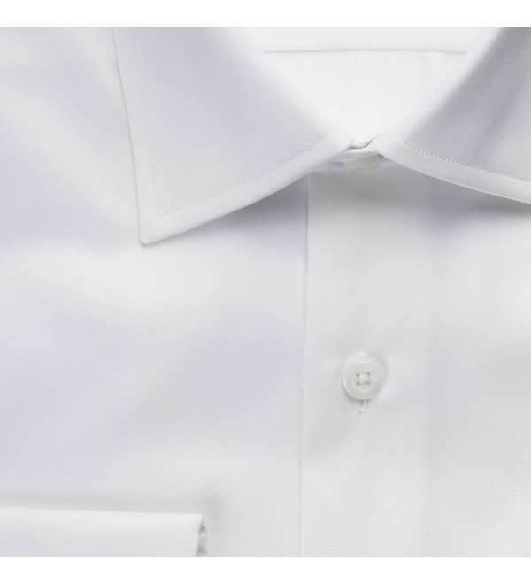 Proper Men's Regular Fit Wrinkle Free Solid Cotton Dress Shirt ...