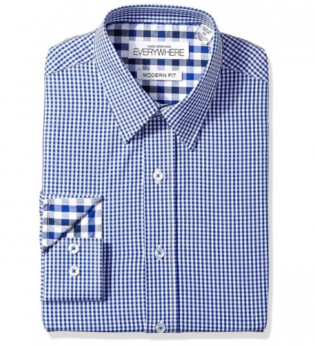 Nick Graham Everywhere Gingham Collar