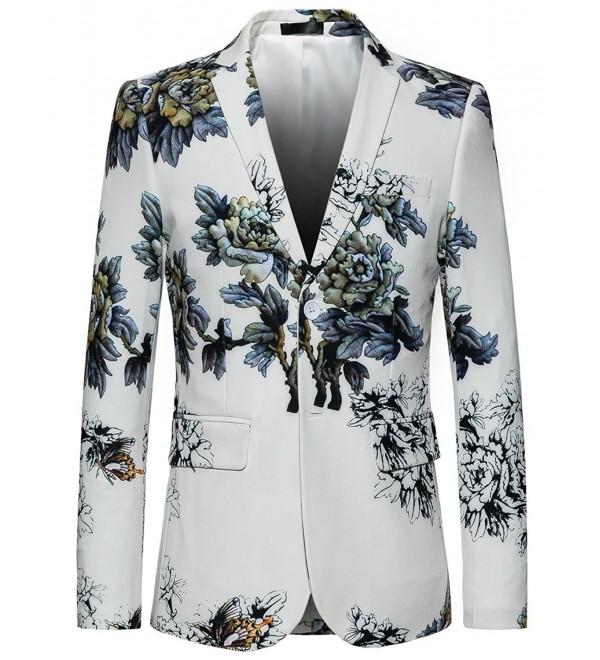 MOGU Floral White Blazer Asian