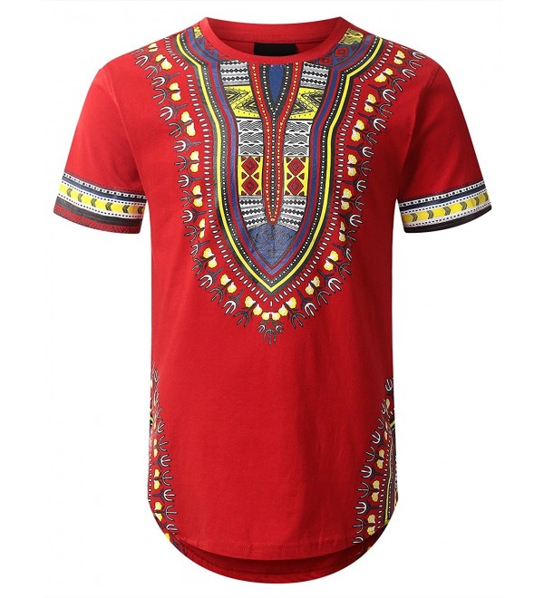 URBANCREWS Hipster Dashiki Graphic Longline