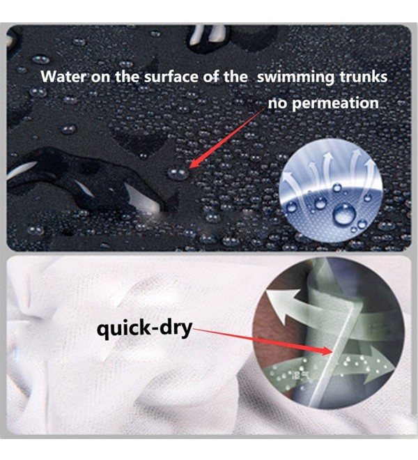 Men's Solid Jammer Quick Dry Splice Swimsuit - Black - CC12O0O2QSI