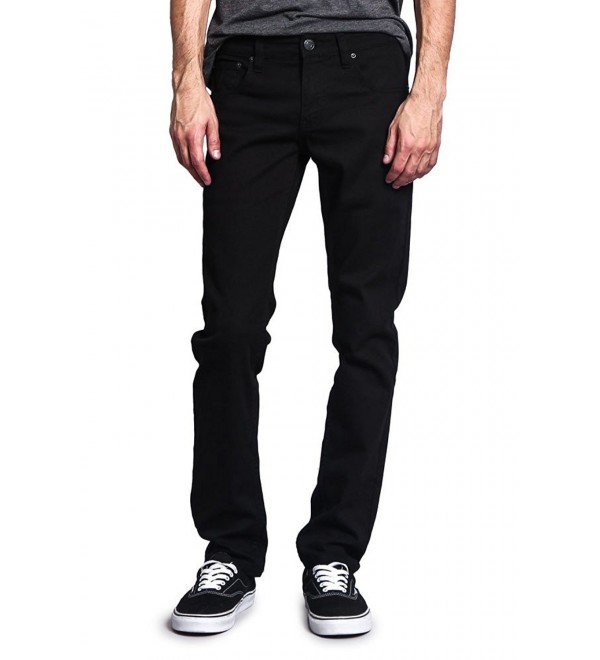 Men's Skinny Fit Color Stretch Jeans DL937 - Black - CM122BSC4LN