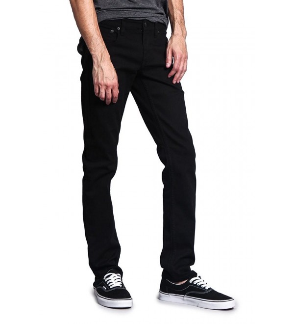 Men's Skinny Fit Color Stretch Jeans DL937 - Black - CM122BSC4LN
