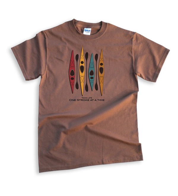 Mountain Graphics Kayaking T Shirt Chestnut