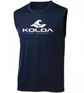 Moisture Wicking Sleeveless T Shirt Navy white XS