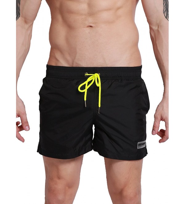 Neleus Athletic Shorts Pockets Black