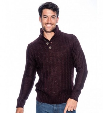 Crowns Speckle Sweater Essentials Burgundy Navy Small