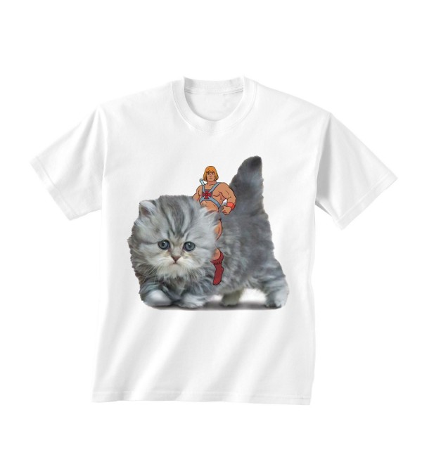 He Man Cat Graphic T Shirt S