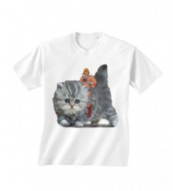 He Man Cat Graphic T Shirt S