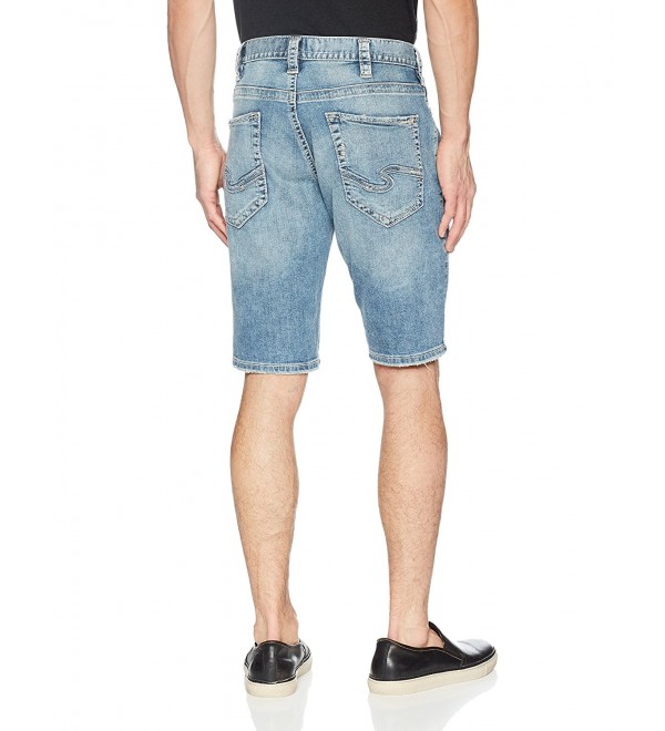 Silver Jeans Co. Men's Zac Relaxed Fit Jean Shorts - Light Sandblast ...