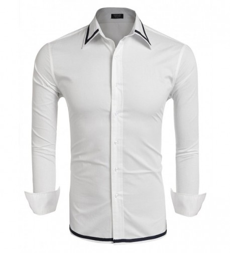 COOFANDY Sleeve Button Wedding Shirts