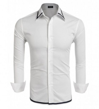 COOFANDY Sleeve Button Wedding Shirts