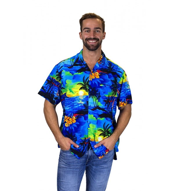 Funky Hawaiian Shirt Surf blue