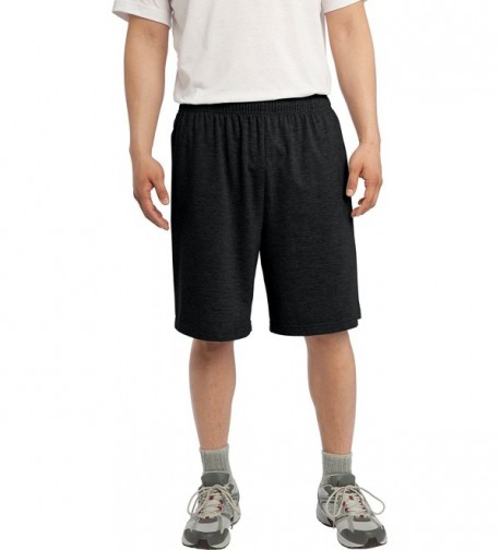 Sport Tek Jersey Short Pockets Black