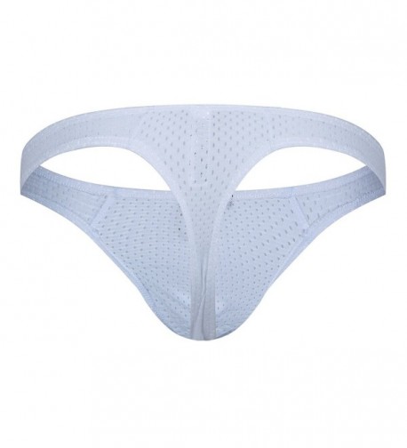 Sexy Men Thongs Breathable Hole Underwear Low Rise Pouch Jockstrap ...