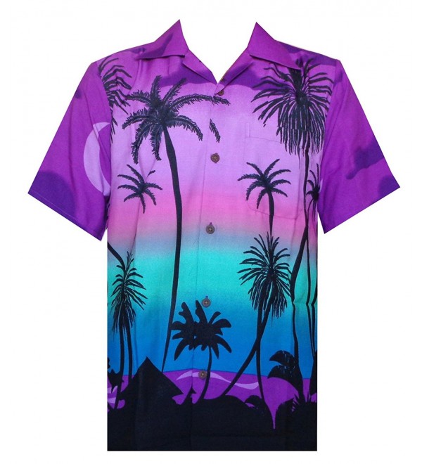 Hawaiian Shirt Mens Allover Coconut Tree Print Beach Aloha Party ...