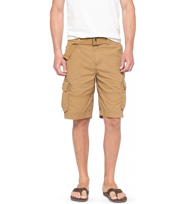 Mossimo Belted Cargo Shorts Brown