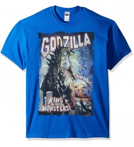 Godzilla Mens Monsters T Shirt Royal