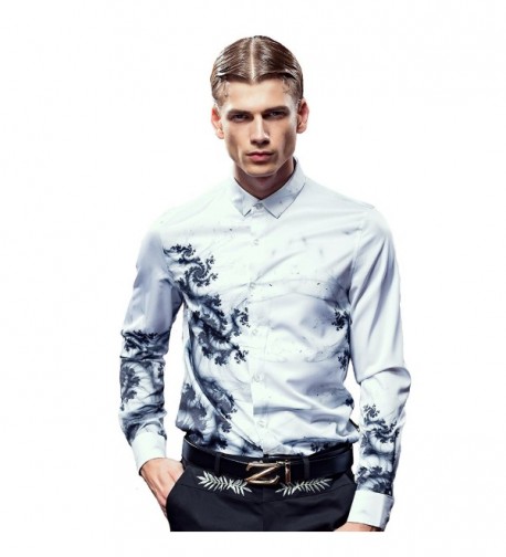 FANZHUAN Stretch Shirts Patterned Fashion