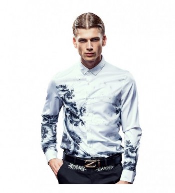 FANZHUAN Stretch Shirts Patterned Fashion