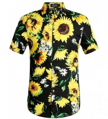 SSLR Sunflower Button Casual Hawaiian