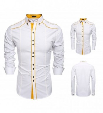Shirts Cotton Collar Contrast Fashion
