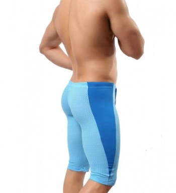 MuscleMate Premium Compression Fashion Swimsuit - Light Blue - C11883SS9NL