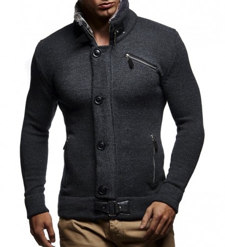 Leif Nelson LN5430 Cardigan Anthracite