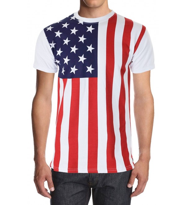 American Flag Solid Shirt Small