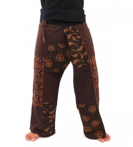 Jing Fisherman Pants Patchwork Brown