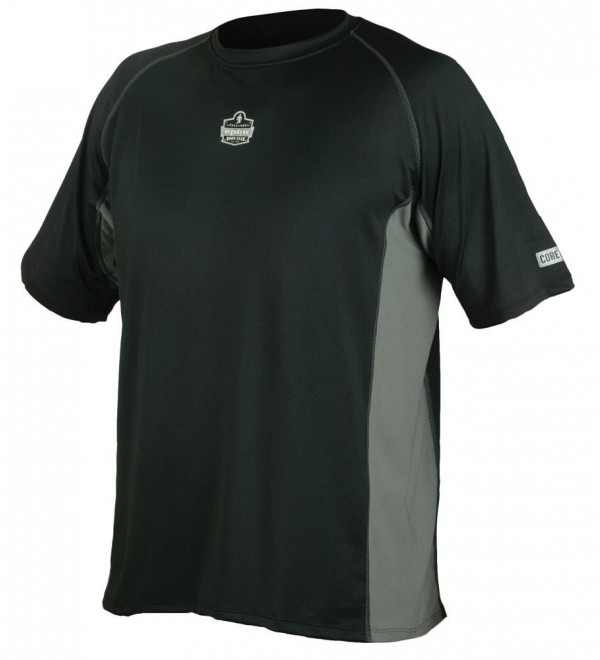 CORE Performance Work Wear 6418 Short Sleeve Shirt- Black- Medium ...