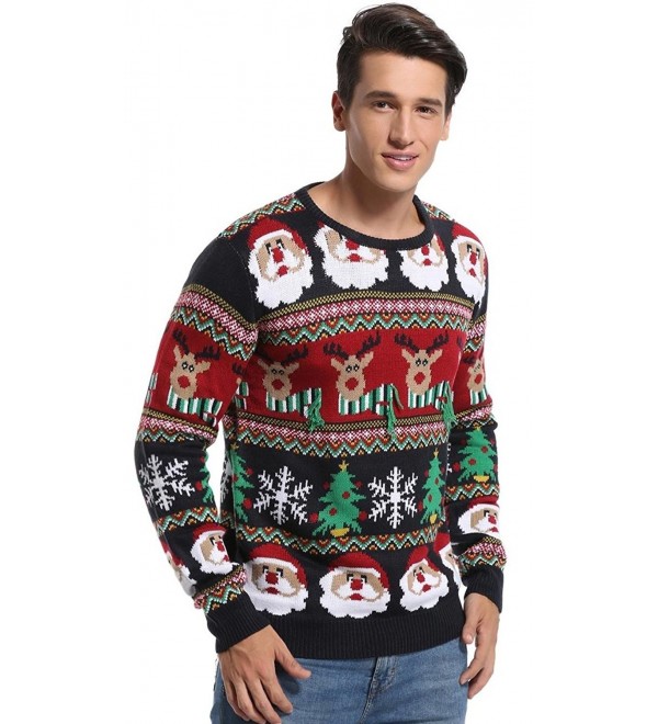 Daisyboutique Men's Christmas Decorations Stripes Sweater Cute Ugly ...