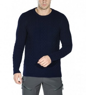 Rocorose Cable Sleeves Crewneck Sweater