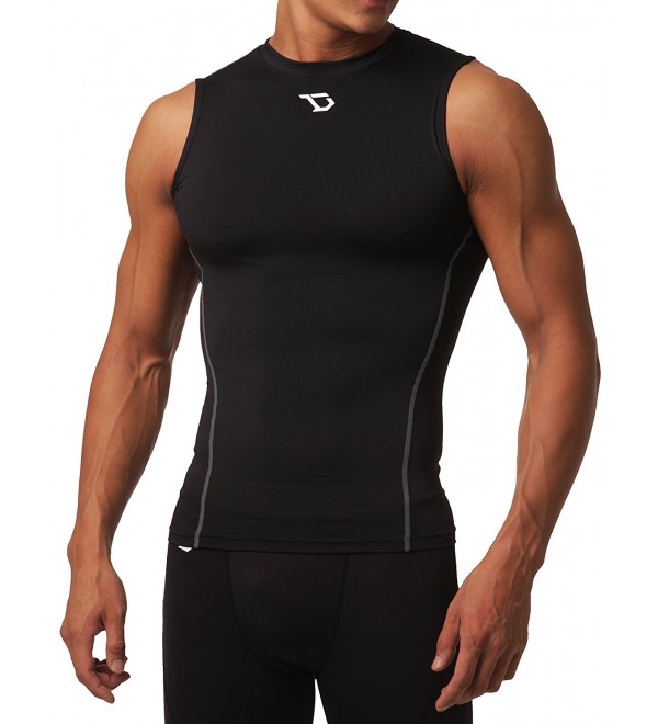 Men's Cool Dry Compression Baselayer Sleeveless Muscle T-Shirt - U10 ...