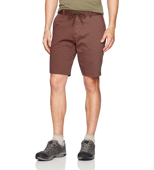 HippyTree Men's Alder Shorts - Rust - C812L0I8RJX