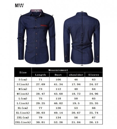 Mens Casual Fit Button Down Shirts Short Sleeve Denim Shirts Dress ...