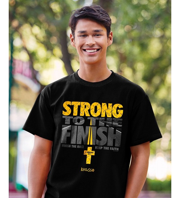 Strong to The Finish T-Shirt - Christian Fashion Gifts - CL11SU260H9