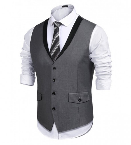 Detailorpin Business Skinny Formal Waistcoat