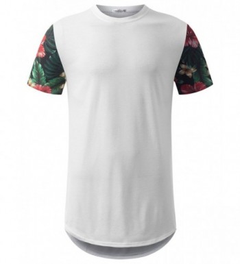 URBANCREWS Hipster Sleeve Longline T Shirt
